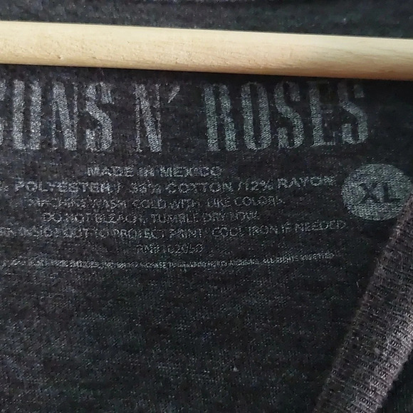 Mens Gunsn n Roses Appetite Skull graphic print T-shirt XL - Picture 6 of 7